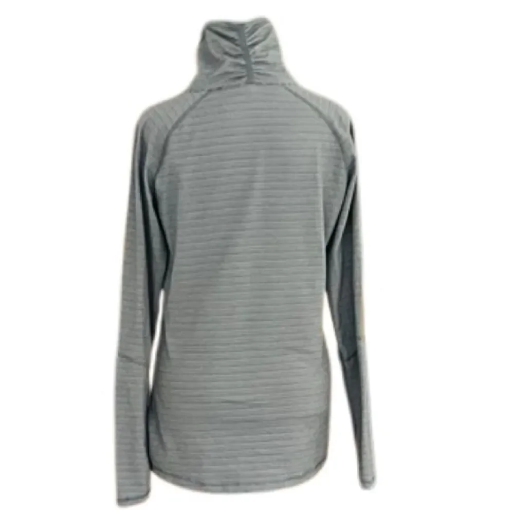 NIKE GOLF Heather gray/pink accent 1/4 zip Dri-Fit pullover size medium.
